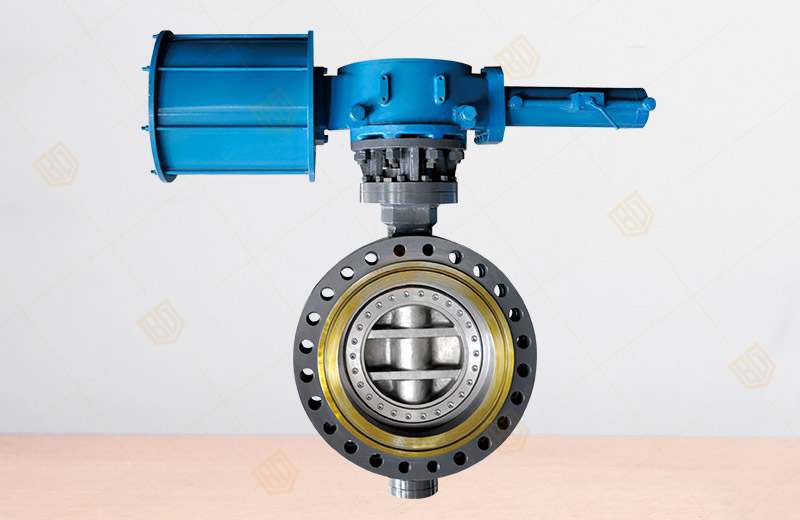 Pneumatic flange butterfly valve