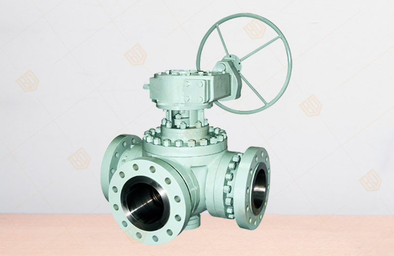 Three-way Flanged Ball Valve