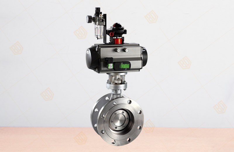 Pneumatic Hard Sealing Flange Butterfly Valve