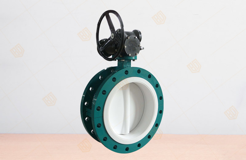 Fluorine Lined Flange Butterfly Valve