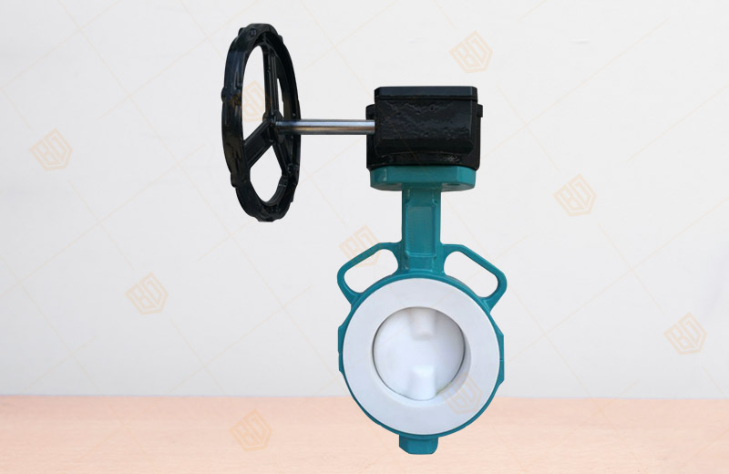 Fluorine Lined Wafer Butterfly Valve